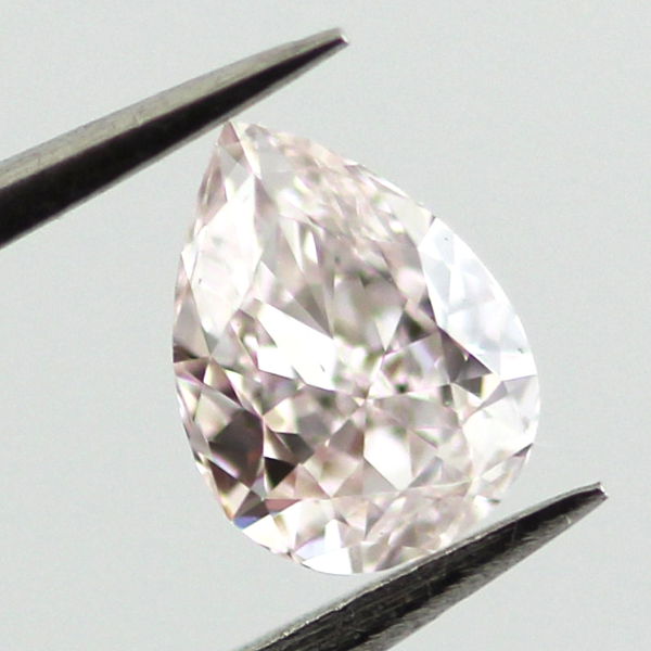 Very Light Pink Diamond, Pear, 0.31 carat, VS1- C
